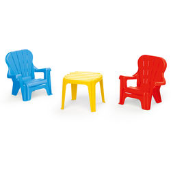 Dolu Toddlers Kids Multicolour Table And Chairs Set, 2 Years + Thumbnail