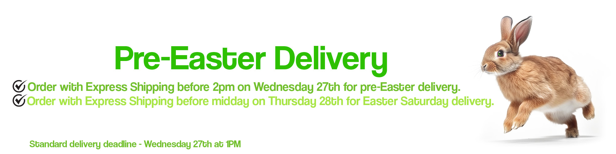 Delivery in time for Easter at E-Bikes Direct Outlet
