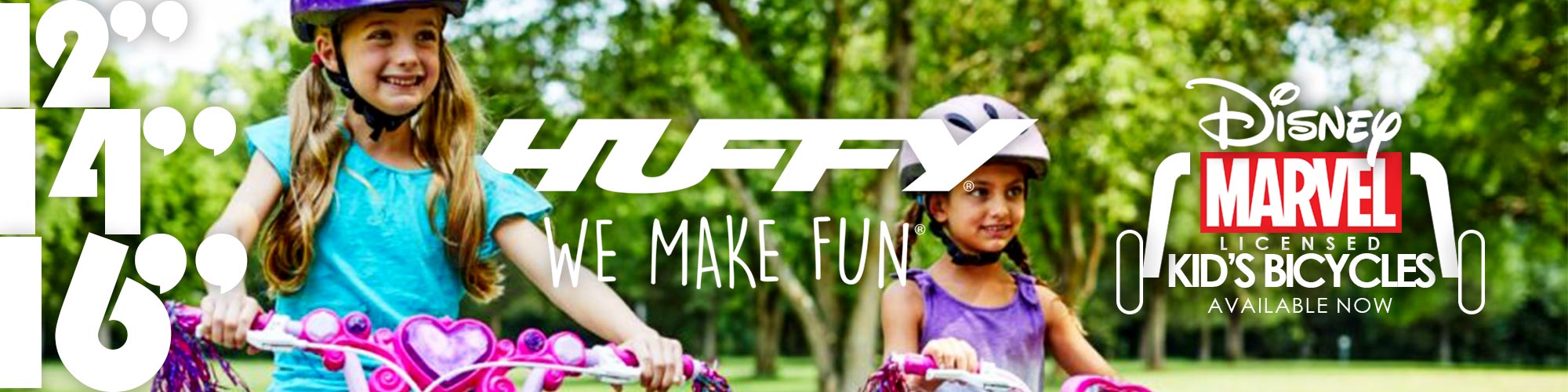 Huffy Licensed Disney & Marvel Kids Bicycles at E-Bikes Direct Outlet