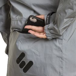 ETC Mens Arid Weatherproof Reflective Cycling Rain Jacket - Silver 5 Thumbnail