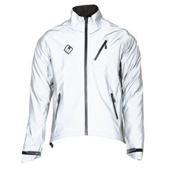 ETC Mens Arid Weatherproof Reflective Cycling Rain Jacket - Silver 2 Thumbnail