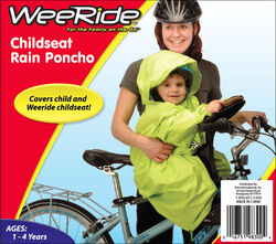 WeeRide Rain Weather Baby Child Bike Seat Poncho Yellow Thumbnail