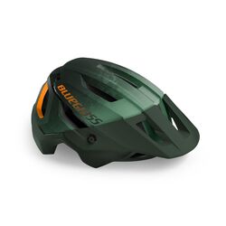Bluegrass Rogue Mountain Bike Helmet - Matt Green Orange Thumbnail