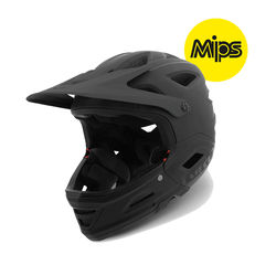 Giro Switchblade MIPS Full Face Dirt MTB Helmet with Visor, 20 Vents - Matt Black/Gloss Black 1 Thumbnail