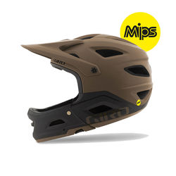 Giro Switchblade MIPS Full Face Dirt MTB Helmet with Visor, 20 Vents - Matt Walnut Thumbnail