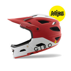 Giro Switchblade MIPS Full Face Dirt MTB Helmet with Visor, 20 Vents - Matt Dark Red Thumbnail