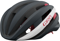 Giro Synthe MIPS II Road Cycling Helmet - Matt Portaro Grey/White/Red Thumbnail