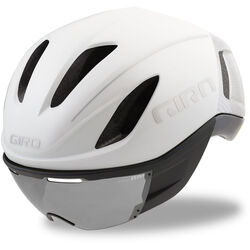 Giro Vanquish Mips Aero Road Bike Safety Helmet - Matt White/Silver Thumbnail