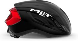 MET Strale Road Helmet Large - Metallic Black/Red 1 Thumbnail