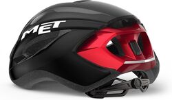 MET Strale Road Helmet Large - Metallic Black/Red 2 Thumbnail