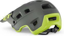 MET Terranova MTB Helmet - Grey/Lime 2 Thumbnail