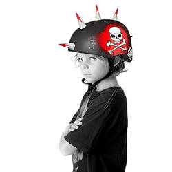 C-Preme™ Krash™ Jolly Roger Spikes Black Helmet 1 Thumbnail