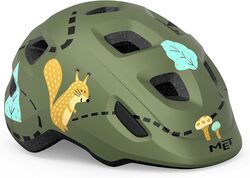 MET Hooray Kids Cycling Helmet 52-56cm - Forest Green Thumbnail