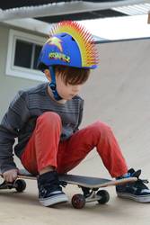 Razkullz Bolt Hawk Kids Scooter Skateboard Bike Helmet with EPS - 50 to 54cm 3 Thumbnail