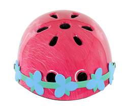 Trolls Poppy Kids Safety Helmet with Flower Headband 1 Thumbnail