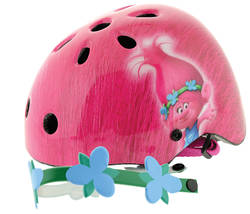 Trolls Poppy Kids Safety Helmet with Flower Headband Thumbnail