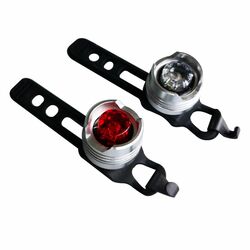 ETC Superbright Mini Twinset 1 LED Bike Front and Rear Lights Set Thumbnail