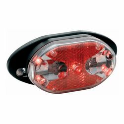 ETC Tailbright 5 LED Rear Bike Light Carrier Fit with Built-In Reflector Thumbnail