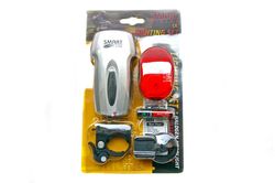 Smart Halogen Front 3 Diode Rear LED Bike Light Set, Waterproof - Battery Powered 4 Thumbnail