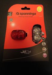 Spanninga Jet USB Rechargeable Front Rear 2 LED Bike Light Set, 500m Visibility 7 Thumbnail