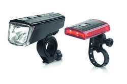 XLC Comp Titania USB Rechargeable LED Bike Light Set - Lithium Battery Thumbnail