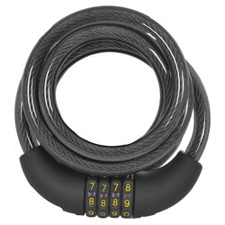 Oxford Combi Coil12 Steel Self-Coiling Bike Cable - 1.5m x 12mm Thumbnail