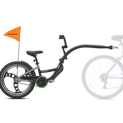 Kazam Link Pro Aluminium Tagalong Trailer Child Bike Seat - Black Thumbnail