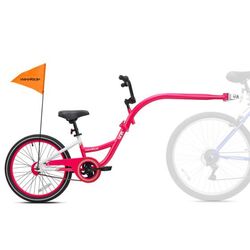 Kazam Link Tagalong Trailer Child Bike Seat Pink Thumbnail
