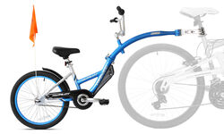 WeeRide Pro Pilot Aluminium Tagalong Trailer Bike Seat - Blue Thumbnail