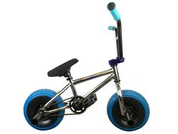 1080 Mini Freestyle BMX - Chrome & Blue Thumbnail