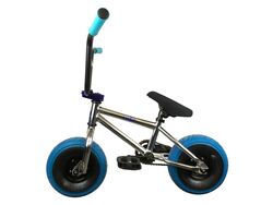 1080 Mini Freestyle BMX - Chrome & Blue 3 Thumbnail