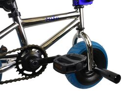 1080 Mini Freestyle BMX - Chrome & Blue 4 Thumbnail