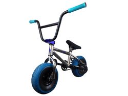 1080 Mini Freestyle BMX - Chrome & Blue 2 Thumbnail