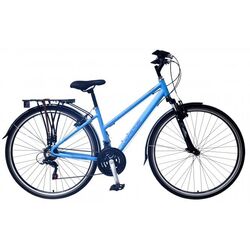 Claud Butler EQ 1.0 Low Step Hybrid Bike 18 Speed - 700c - Blue Thumbnail