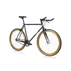 Quella Nero 700c Wheel, Single Speed - Black/Gold 1 Thumbnail