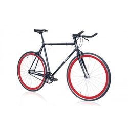 Quella Nero 700c Wheel, Single Speed - Black/Red 1 Thumbnail