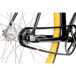 Quella Nero 700c Wheel, Single Speed - Black/Yellow 3 Thumbnail