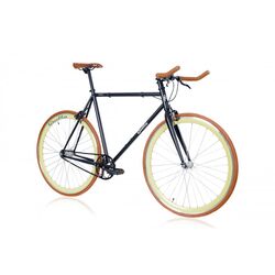 Quella Nero 700c Wheel, Single Speed - Black/Cappuccino 1 Thumbnail