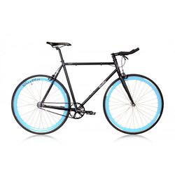 Quella Nero 700c Wheel, Single Speed - Black/Sky Blue Thumbnail