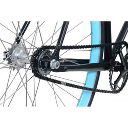 Quella Nero 700c Wheel, Single Speed - Black/Sky Blue 3 Thumbnail