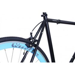 Quella Nero 700c Wheel, Single Speed - Black/Sky Blue 5 Thumbnail