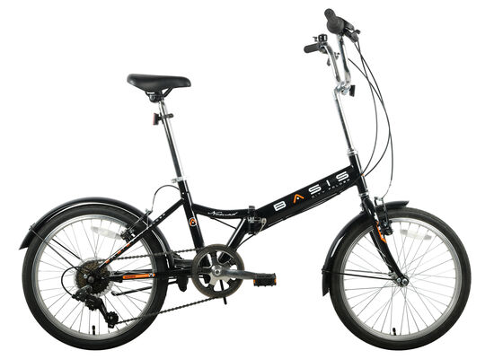 black folding bike