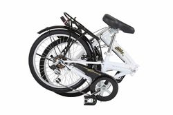 Freespirit Darley Unisex Folding Bike, White - 6 Speed, 20