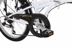 Freespirit Darley Unisex Folding Bike, White - 6 Speed, 20