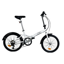 YOAC 14 Folding Bike, 20in Wheels - White Thumbnail