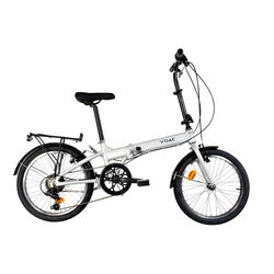 YOAC Alloy Folding Bike, 20in Wheel - Silver Thumbnail