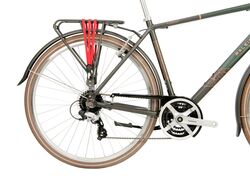 Raleigh Pioneer Grand Tour Crossbar Traditional Hybrid Bicycle - Satin Green/Black 2 Thumbnail