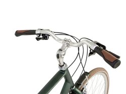 Raleigh Pioneer Grand Tour Crossbar Traditional Hybrid Bicycle - Satin Green/Black 6 Thumbnail