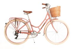 Raleigh Willow Ladies Traditional British Heritage Bicycle, 700c Wheel - Pink Thumbnail