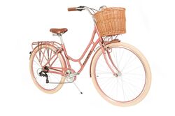 Raleigh Willow Ladies Traditional British Heritage Bicycle, 700c Wheel - Pink 1 Thumbnail